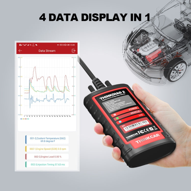 THINKCAR ThinkDiag 2 SP164-V Car Full System Diagnosis OBD2 Scanner, ThinkDiag 2 SP164-V THINKCAR ThinkDiag 2 SP164-V Car Full System Diagnosis OBD2 Scanner, ThinkDiag 2 SP164-V